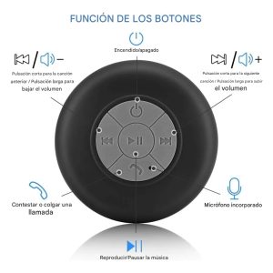 Parlante Bluetooth Para Usar En Ducha Baño Musica Auto Mf: imagen 4