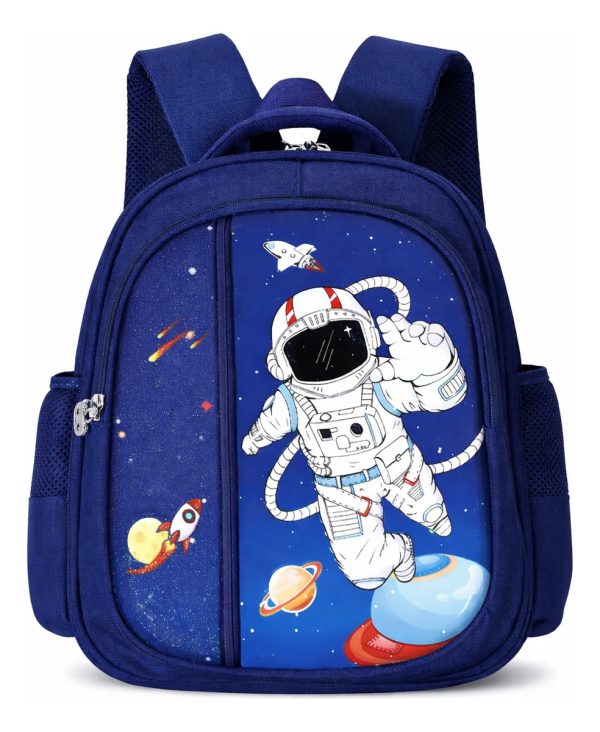 Mochila Infantil Con Diseño De Astronauta Dw-586 Escolar (C)