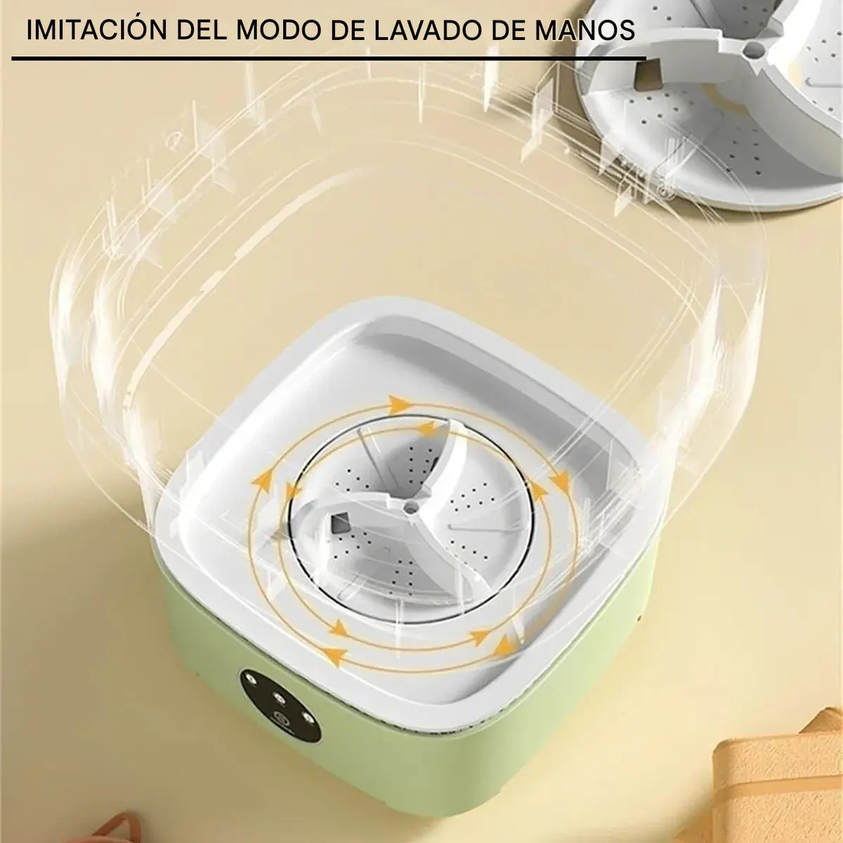 Mini Lavarropa Portátil Plegable 9 Lts Limpia Ropa Interior: imagen 3