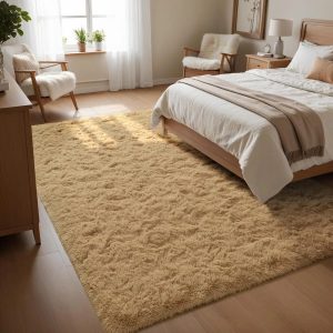 Alfombra Peluda Suave Antideslizante 1,5 X 2 M Elegante Baño: imagen 2