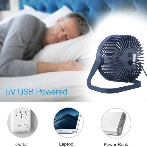 Ventilador Skyfan Desk Goldtech De Escritorio Cableado Usb