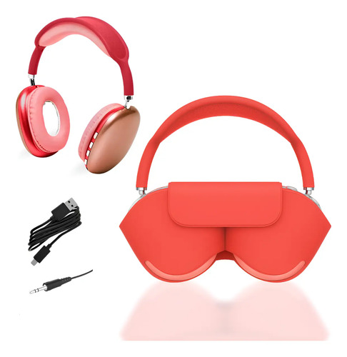Auriculares Vincha Bluetooth Inalámbricos Tipo C Con Estuche