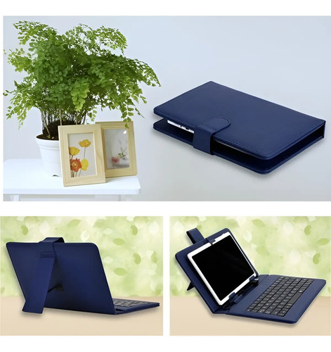 Funda Estuche Con Teclado Para Tablet De 8 Y 9 Pulgadas