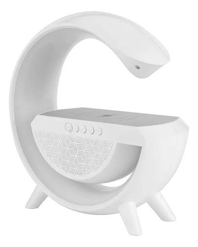 Lámpara Ambiente Con Cargador Inalámbrico De Mesa Bluetooth