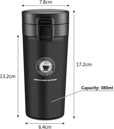 Vaso Térmico Everest Termic 380ml Con Tapa