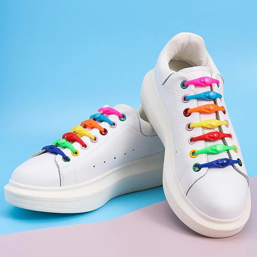 Cordones Elásticos De Silicona Para Zapatos Pack De 12 Uds (C)