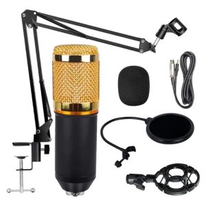 Pack De Microfono Con Condensador Y Soporte Podcast: imagen 1