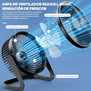 Ventilador Skyfan Desk Goldtech De Escritorio Cableado Usb: imagen 6
