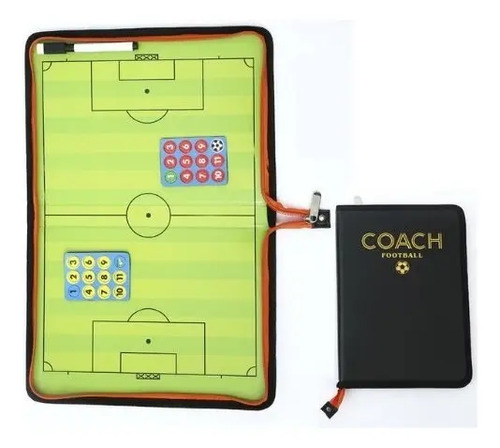 Cancha Magnética Futbol Plegable Portátil Táctica Tablero Para Entrenamiento Alta Calidad Everest Negro