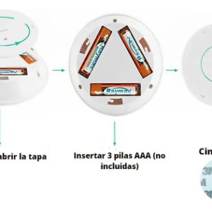 Set Lampara Inalámbrica Adhesivas Con Pilas C/control Remoto: imagen 4
