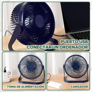 Ventilador Skyfan Desk Goldtech De Escritorio Cableado Usb: imagen 25