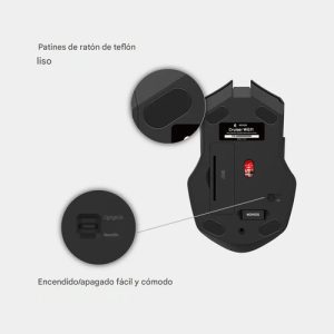 Mouse Gamer Inalámbrico Wg11 6 Botones, Everest, 2.4ghz, Rgb, Batería Recargable, Alta Calidad Negro: imagen 3