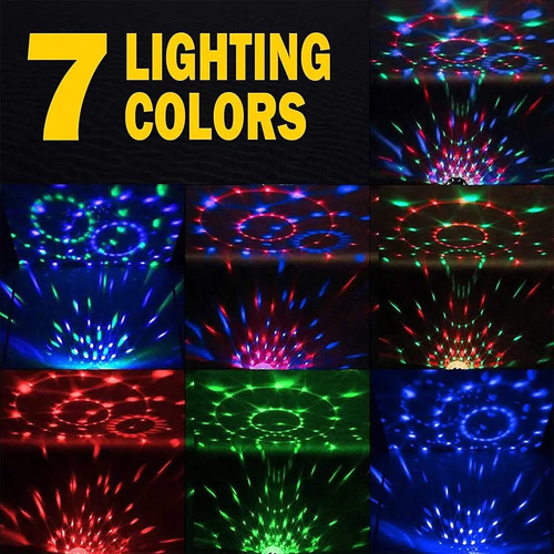 Bola De Luces Audio Rítmica Discoteca Bluetooth Parlante Led