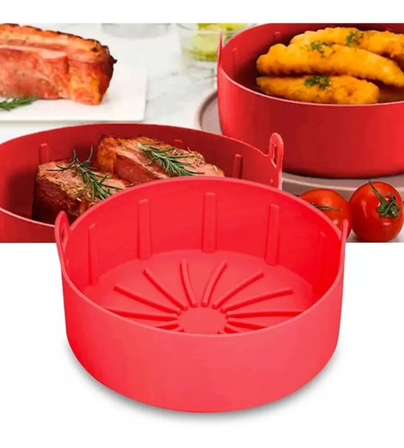 Sarten De Silicona Para Freidora Sin Aceite 16cm De Diámetro