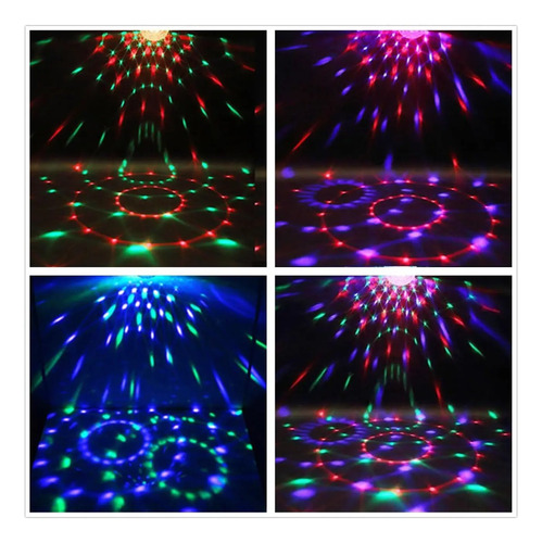 Bola De Luces Audio Rítmica Discoteca Bluetooth Parlante Led