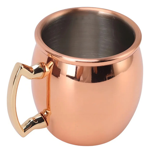 Taza Mug De 500 Ml Elegancia Y Funcionalidad En Cada Sorbo Color Cobre Cromado