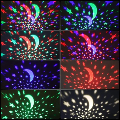 Veladora Proyector De Estrellas Con Rotacion Regalo Noche