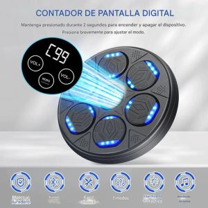 Máquina De Boxeo Para Niños Bt Negra Con Luz Y Sonido, Everest, Registra Hasta 5 Golpes Y 7 Niveles De Dificultad, Ideal Para Ejercitarse, Jugar Y Mejorar La Coordinación Divirtiéndose En Casa Negro: imagen 4