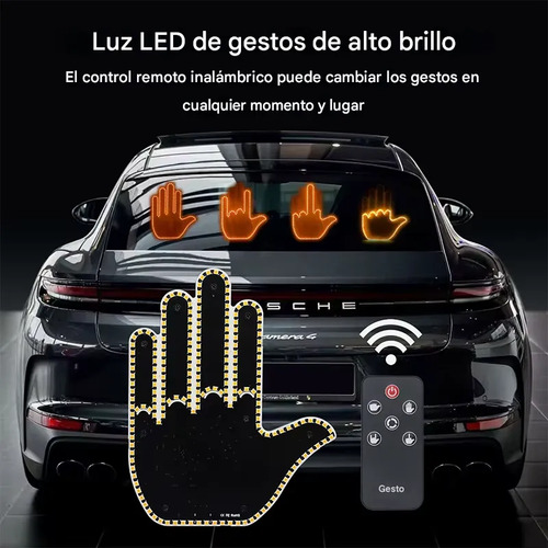 Luz Led Para Auto En Forma De Dedo Con Control Gesto De Mano