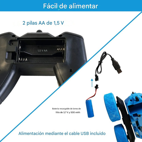 Auto Stunt 360° Con Control Batería Recargable 4x4 Car (C)