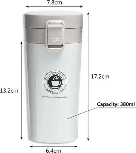 Vaso Térmico Everest Termic 380ml Con Tapa