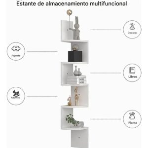 Estante Esquinero De 5 Estantes Organización Para El Hogar: imagen 2