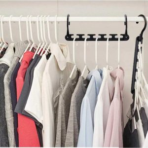 Set 2 Uni Organizador De Perchas De Plástico 5 En 1 Ropa (C): imagen 7