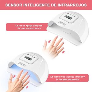 Lampara Led Uv, 80w Cabina Secador Uñas En Gel Color Blanco: imagen 8