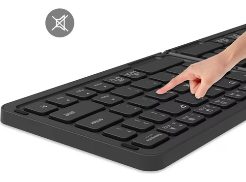 Teclado Plegable Bluetooth Inalámbrico Practico Cable Usb (C)