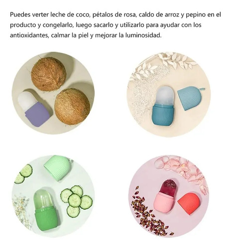 Masajeador Cuidado Facial Rodillo Bola De Hielo De Silicona