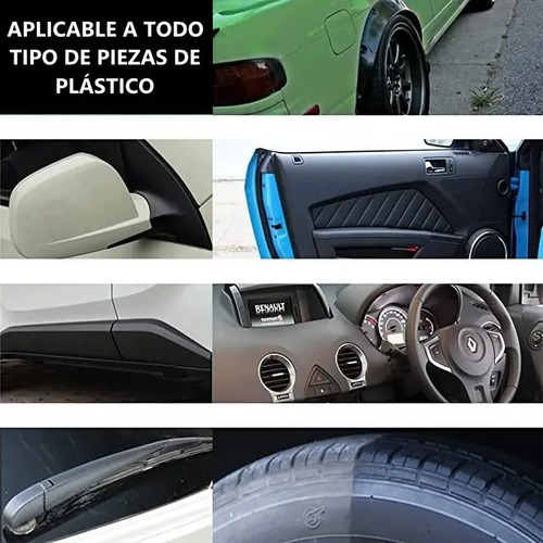 Set Agente De Restauración De Piezas De Plástico Auto 3pcs