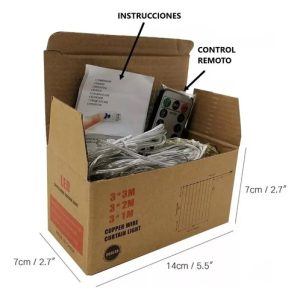 Cortina Luz Led Arcoíris 300 Led 3x3 M Conector Usb Everest(C): imagen 4