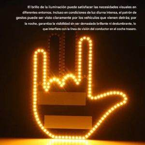 Luz Led Para Auto En Forma De Dedo Con Control Gesto De Mano: imagen 6