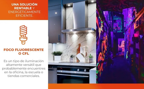 Bombilla Negra Fluorescente Lámpara De Luz Compacta De 40 W