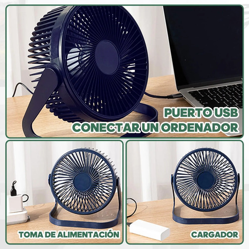 Ventilador Skyfan Desk Goldtech De Escritorio Cableado Usb