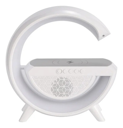 Lámpara Ambiente Con Cargador Inalámbrico De Mesa Bluetooth
