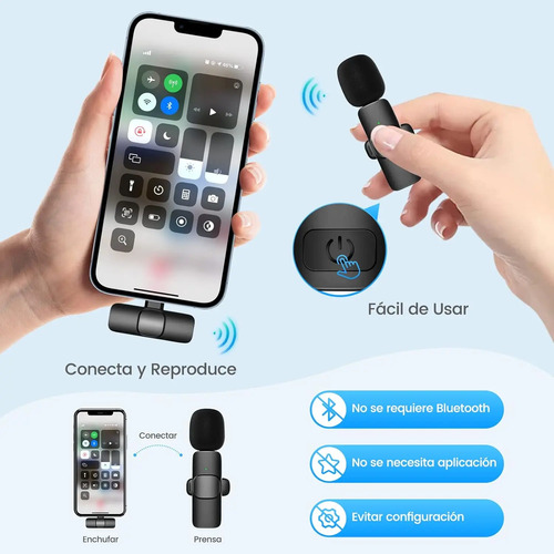 Micrófono Inalámbrico K9 Para Android Omnidireccional