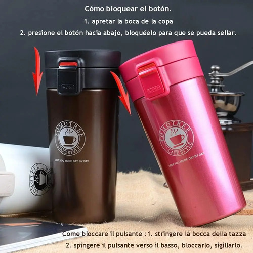 Vaso Térmico Everest Termic 380ml Con Tapa