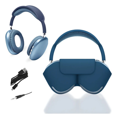 Auriculares Vincha Bluetooth Inalámbricos Tipo C Con Estuche