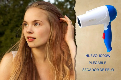 Secador De Pelo De 1000w, Nova, Super Ergonómico