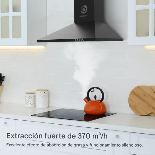 Extractor Campana D Cocina Goldtech Silencioso 3 Velocidades