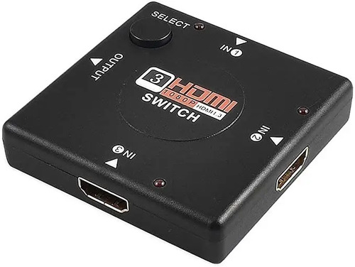 Selector De Cables Hdmi 3 Puertos 1080p Splitter Everest