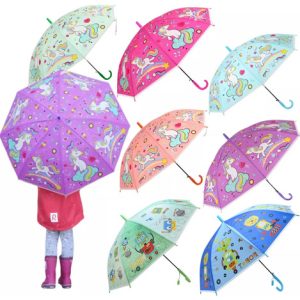 Paraguas Infantil Con Chifle Para Niños Diseños Para Lluvia: imagen 1