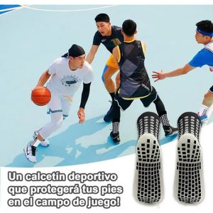 Set X3 Pares Medias Antideslizante Para Deporte Unisex Sport: imagen 5