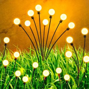 Luces Solares De Luciérnaga Impermeables Con 6 Led Jardín: imagen 2