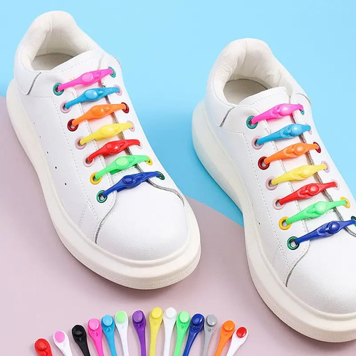 Cordones Elásticos De Silicona Para Zapatos Pack De 12 Uds (C)
