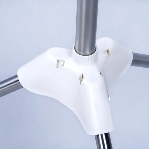Tendedero Vertical Plegable 3 Niveles Giratorio Plegable Alto Para Interior O Exterior Alta Calidad Everest Blanco
