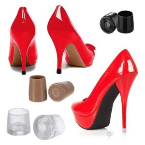 Tapa Protectora Para Taco Zapatos Antideslizante Mujer X Par: imagen 4