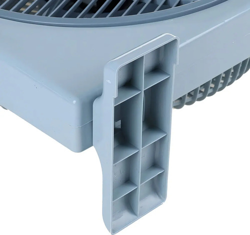 Turbo Ventilador Cuadrado Con Temporizador, Black Mount, Rejilla De Seguridad Y 3 Velocidades, Potente, Silencioso, Alta Calidad