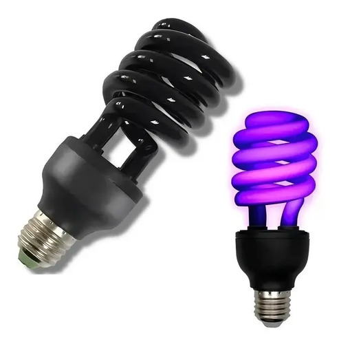 Bombilla Negra Fluorescente Lámpara De Luz Compacta De 40 W